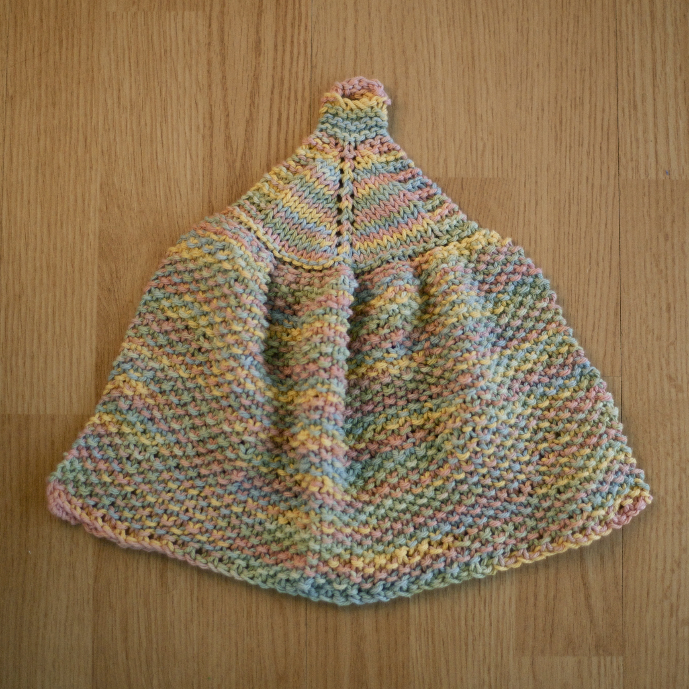 Simple hanging kitchen towel, a knitting pattern